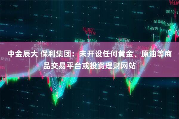 中金辰大 保利集团：未开设任何黄金、原油等商品交易平台或投资理财网站
