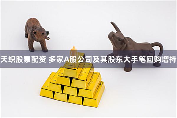 天织股票配资 多家A股公司及其股东大手笔回购增持