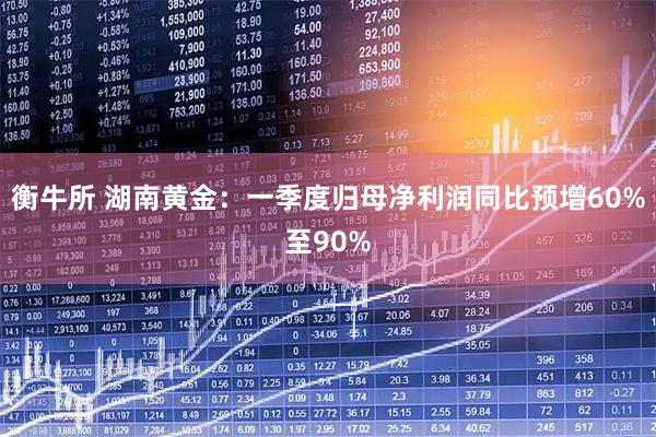 衡牛所 湖南黄金：一季度归母净利润同比预增60%至90%